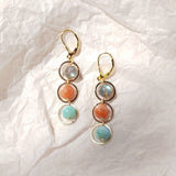 Samsae - Boucles d'Oreilles Or et Pierres Naturelles