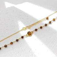 Toranome - Collier Or et Œil de Tigre