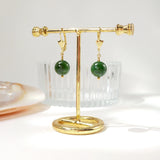 Harta - Boucles d'Oreilles Or et Jade