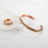 Torus - Bracelet Jonc et Bague Cuivre Magnétique