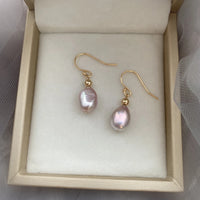 Suddha - Boucles d'Oreilles Or et Perles d'Eau Douce