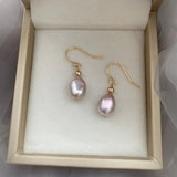Suddha - Boucles d'Oreilles Or et Perles d'Eau Douce