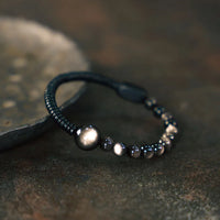 Ginji - Bracelet Bois d'Ébène et Obsidienne