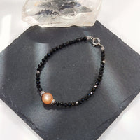 Solaris - Bracelet Pierre de Soleil et Spinelle