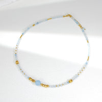 Haiyun - Necklace Gold and Aquamarine