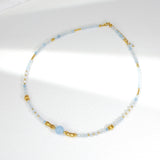 Haiyun - Necklace Gold and Aquamarine