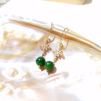 Patik - Boucles d'Oreilles Or et Jade