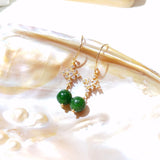 Patik - Boucles d'Oreilles Or et Jade