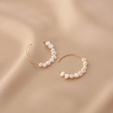Jena - Boucles d'Oreilles Or et Perles d'Eau Douce