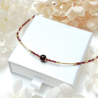 Kurenai - Collier Or et Grenat