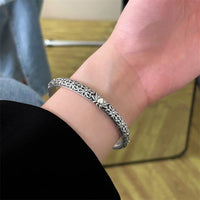 Laila - Bracelet Jonc Argent