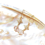 Kaanch - Boucles d'Oreilles Or et Quartz