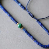 Rikiya - Bracelet Lapis Lazuli et Malachite