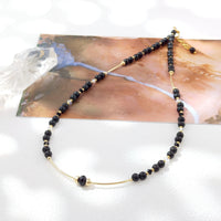 Karasu - שרשרת זהב ואובסידיאן