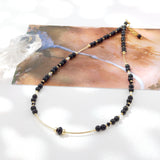 Karasu - שרשרת זהב ואובסידיאן