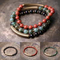 Sani - Bracelet Cuivre et Pierres Naturelles