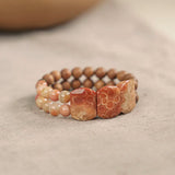 Mizu-Hana - Bracelet Corail et Bois de Santal