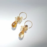 Nolan - Boucles d'Oreilles Or et Citrine