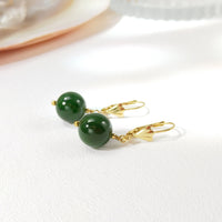 Harta - Boucles d'Oreilles Or et Jade
