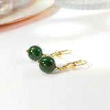 Harta - Boucles d'Oreilles Or et Jade