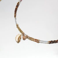 Suraksha - Collier Or, Tourmaline et Œil de Tigre