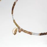 Suraksha - Collier Or, Tourmaline et Œil de Tigre