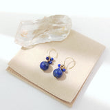 Dalla - Boucles d'Oreilles Or et Lapis Lazuli