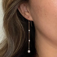 Bella - Boucles d'Oreilles Or et Perles d'Eau Douce