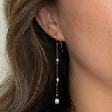 Bella - Boucles d'Oreilles Or et Perles d'Eau Douce