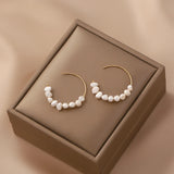 Jena - Boucles d'Oreilles Or et Perles d'Eau Douce