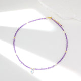 Akatsuki - Collier Or, Améthyste et Cristal