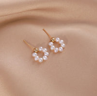Safed - Boucles d'Oreilles Or et Perles d'Eau Douce