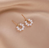 Safed - Boucles d'Oreilles Or et Perles d'Eau Douce