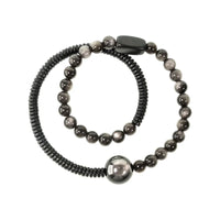 Koun - Bracelet Bois d'Ébène et Obsidienne