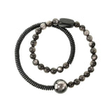 Koun - Bracelet Bois d'Ébène et Obsidienne