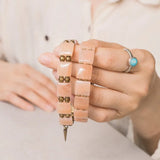 Eien - Bracelet Cuivre et Quartz Rose