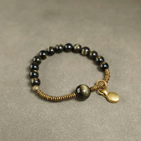Duc - Bracelet Cuivre et Obsidienne