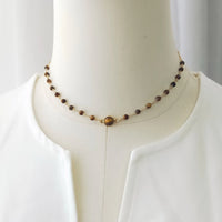 Toranome - Collier Or et Œil de Tigre