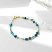 Yozora - Bracelet Œil de Tigre Bleu