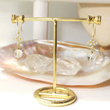 Kaanch - Boucles d'Oreilles Or et Quartz