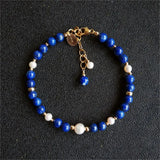 Ginga - Bracelet Or et Lapis Lazuli