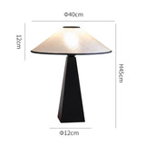 Lampe de Table Vintage en Bois Noir