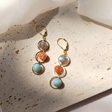 Samsae - Boucles d'Oreilles Or et Pierres Naturelles