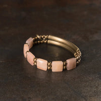 Ishani - Bracelet Cuivre et Quartz Rose