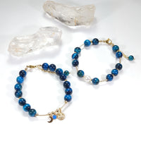 Fukuro - Bracelet Œil de Tigre Bleu