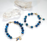 Fukuro - Bracelet Œil de Tigre Bleu