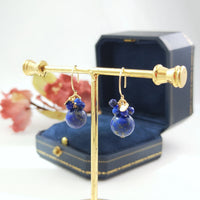 Dalla - Boucles d'Oreilles Or et Lapis Lazuli