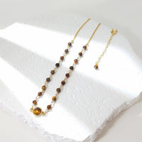 Toranome - Collier Or et Œil de Tigre