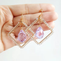 Makilap - Boucles d'Oreilles Or et Labradorite