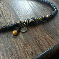 Bracelet Bouddhique Mala Bois d'ébéne - LES PIERRES DU TIBET Bracelet Bouddhique Mala Bois d'ébéne - LES PIERRES DU TIBET